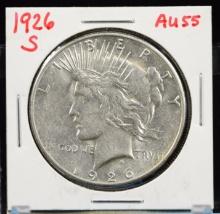 1926-S Peace Dollar AU55
