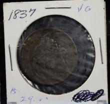 1837 Large Cent VG