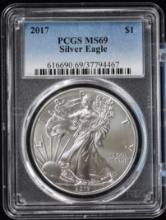 2017 American Silver Eagle PCGS MS69 67