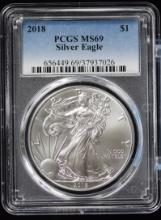 2018 American Silver Eagle PCGS MS69 26
