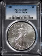 2018 American Silver Eagle PCGS MS69 88