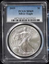 2019 American Silver Eagle PCGS MS69 43