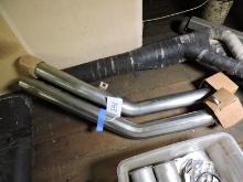 EXHAUST - Straight Pipe, Universal, 2 Pieces, Each 2-1/2" Dia. X 36", Like New Cond.