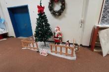 Santa ,Snowman, Christmas Tree