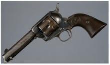 Black Powder Frame Colt Single Action Army Revolver with Letters