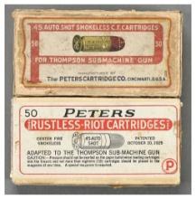 Two Boxes of Peters .45 Caliber Shot Cartridges