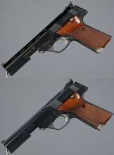 Two High Standard Semi-Automatic Rimfire Pistols