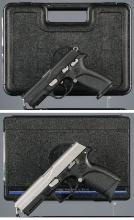 Two FN Semi-Automatic Pistols with Cases