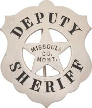 Missoula County, Montana Deputy Sheriff Badge