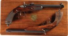 Two Flobert Parlor Pistols with Case