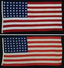 Two U.S. 48-Star Flags, Attributed to Japanese Surrenders