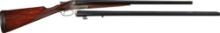 Engraved A. H. Fox XE Grade Double Barrel Shotgun Two Barrel Set