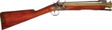 British Flintlock Brass Barreled Blunderbuss with Snap Bayonet