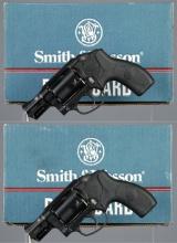 Two Smith & Wesson Model BG38 Double Action Revolvers with Boxes