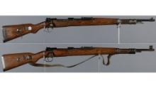 Two German Model 98 Bolt Action Rifles