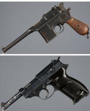 Two German Military Semi-Automatic Pistols