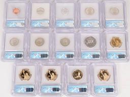 First Commemorative Mint Proof Coin Set w/ Wood Case