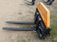 QUICK ATTACH SKID STEER HYDRAULIC ADJUSTABLE FORK