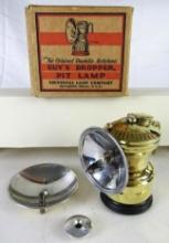 Antique Guy's Dropper Pit Lamp/ Miner's Lantern in Orig Box!