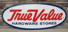 Vintage True Value Hardware Stores Porcelain Sign 8 ft