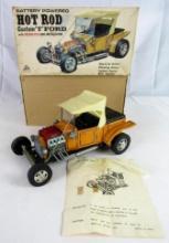 Vintage 1960's Alps Tin Battery Op Custom T-Ford Hot Rod