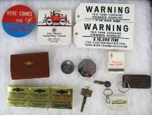 Grouping Vintage Advertising Smalls- Texaco, Cadillac, Chevy, Mobil++