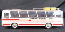 Outstanding Vintage Joustra France Tin Friction Passenger Bus 15"