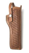 S&W LEATHER BASKETWEAVE HOLSTER 22 26 W