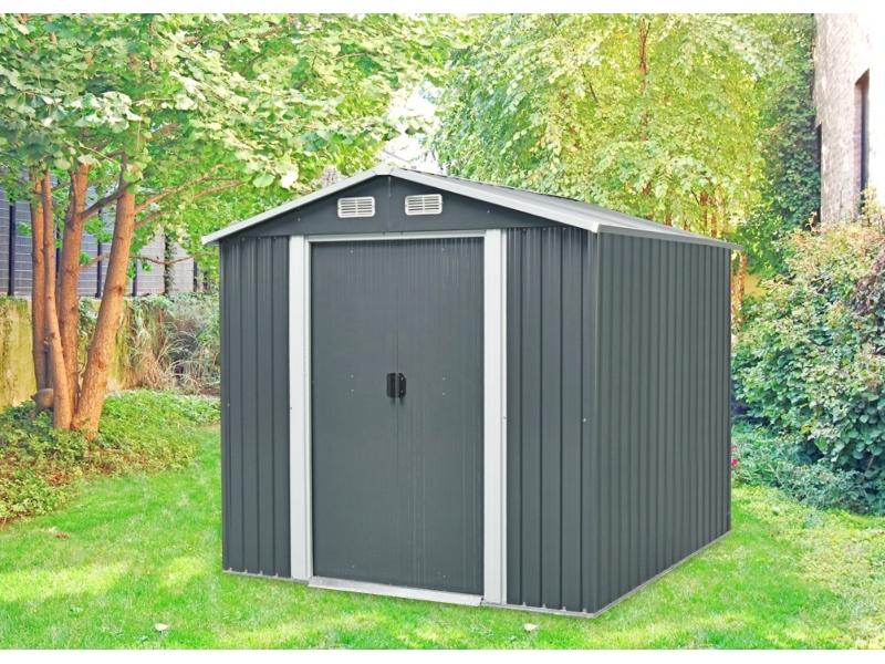 New TMG-MS0608 6' x 8' Galvanized Apex Roof Metal Shed