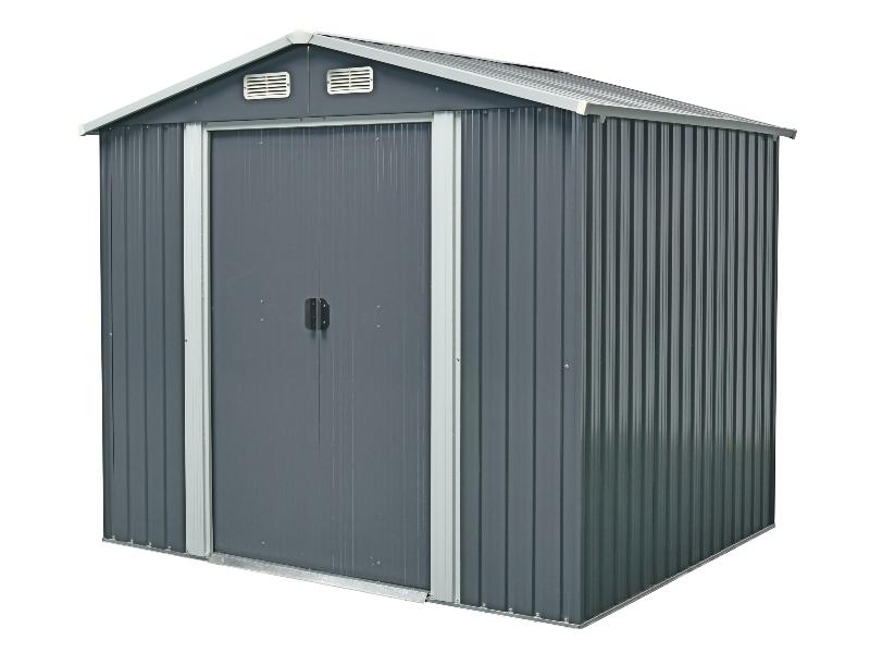New TMG-MS0608 6' x 8' Galvanized Apex Roof Metal Shed