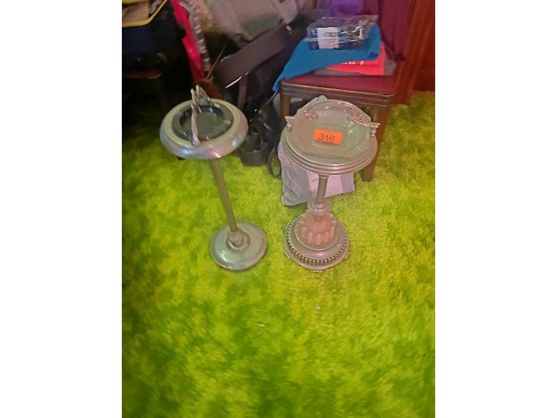 2 Old Ashtray Stands