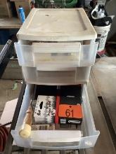 3 Drawer Bin With Chainsaw Parts & Chains