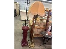 Floor Lamp & Pedestal