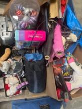 Large lot. Assorted Christmas deco, toys, etc