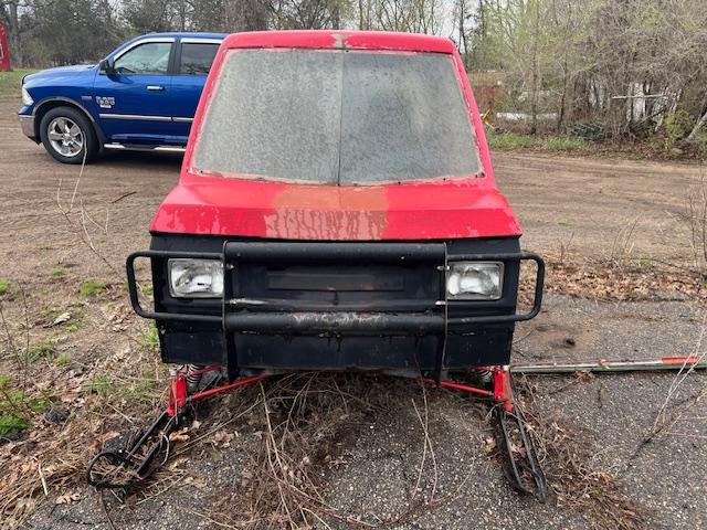 31-A, HOMEMADE TWIN TRACK SNOWMOBILE, CAB, 3 CYLINDER GEO METRO ENGINE,