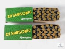100 Rounds Remington 22 Subsonic HP