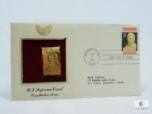Gold Foil Stamp - Supreme Court - with First Day Issue Stamp