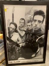 The Clash Poster from 1981 - Framed