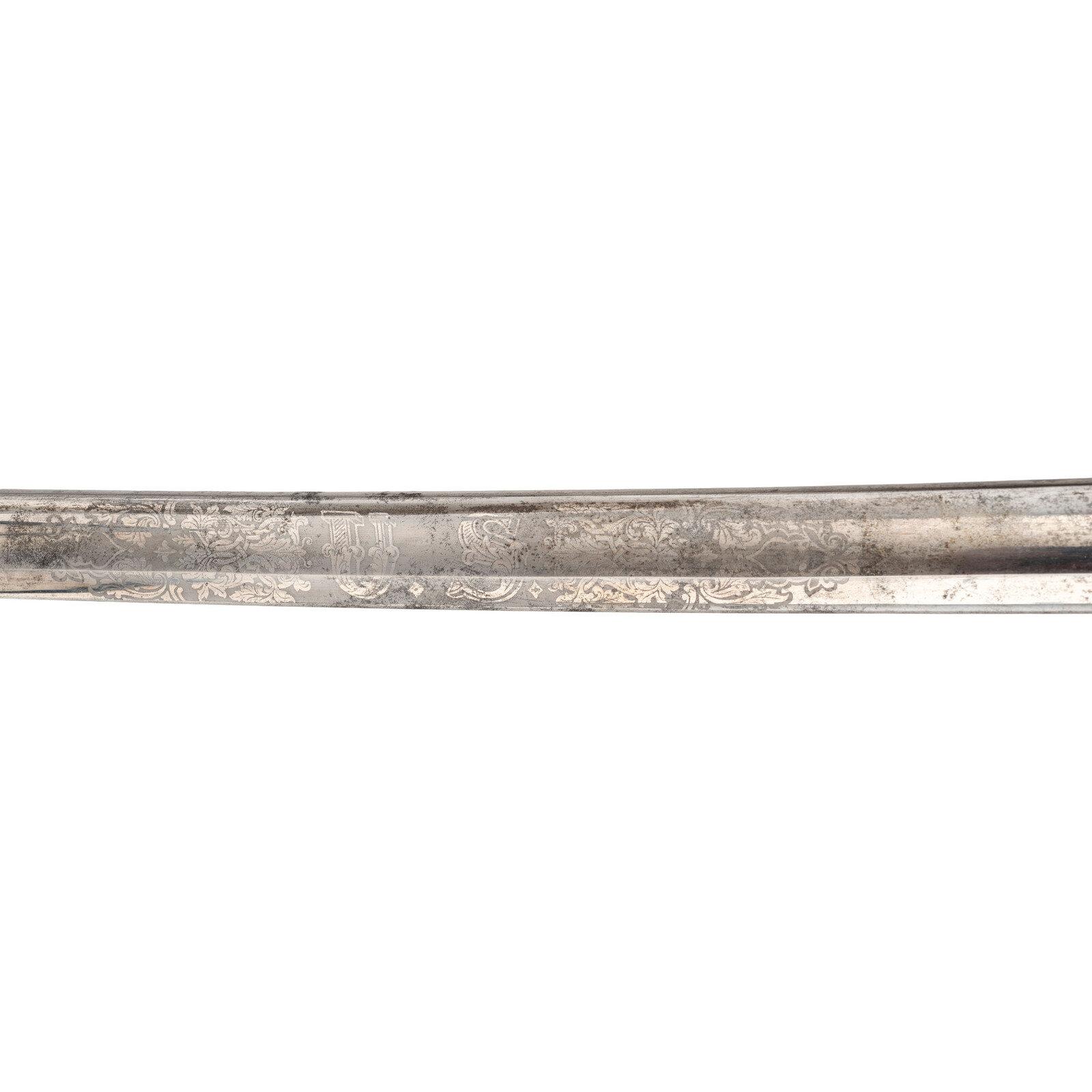Imported Foot Officer's Sword Presented to Maj. (Col.) James A. Lane - WIA at Gettysburg