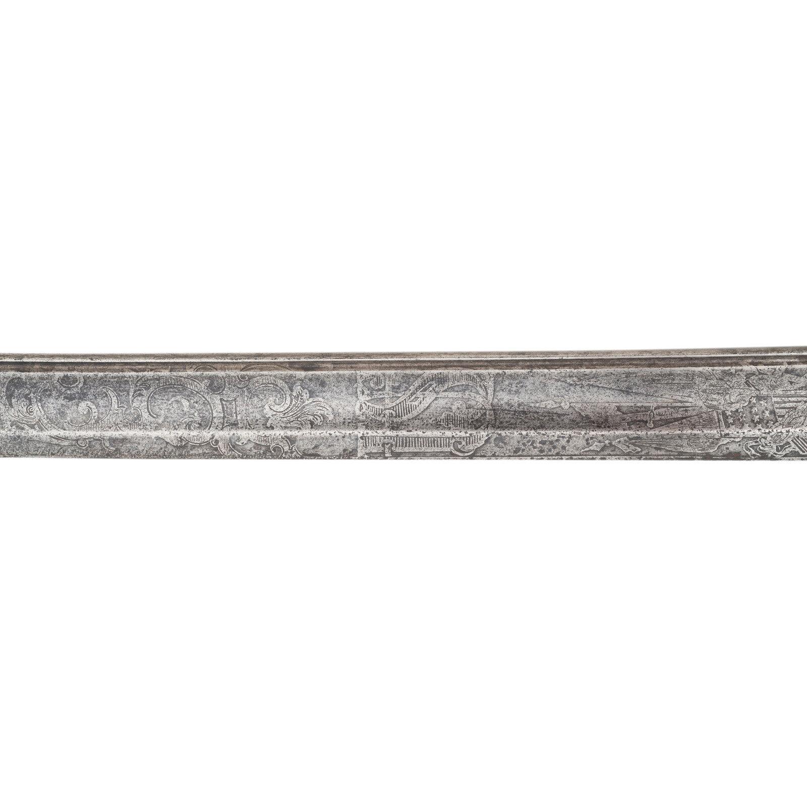 Schuyler, Hartley & Graham 1850 Foot Officers Sword of Capt. Charles Amory- POW at The Crater