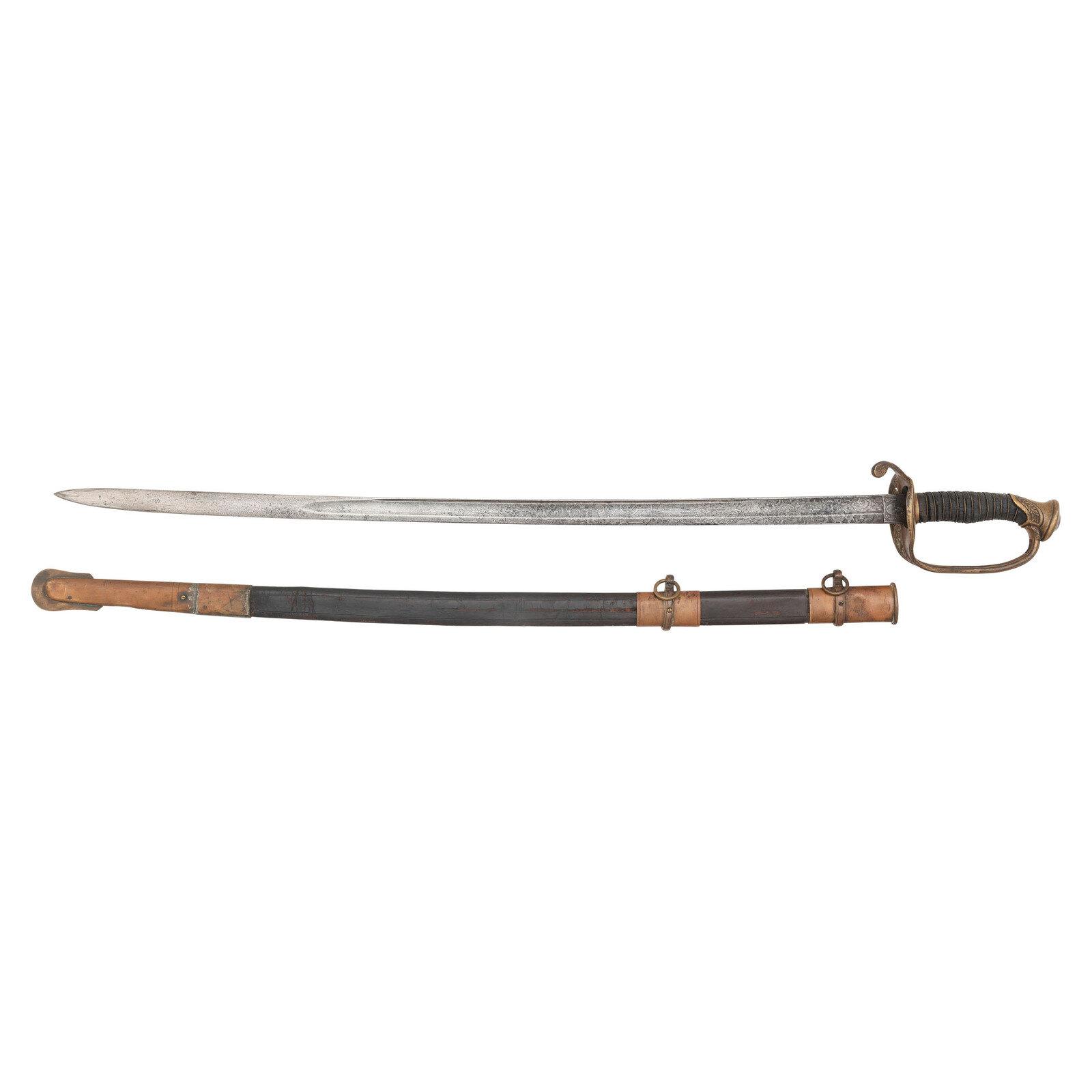Schuyler, Hartley & Graham 1850 Foot Officers Sword of Capt. Charles Amory- POW at The Crater