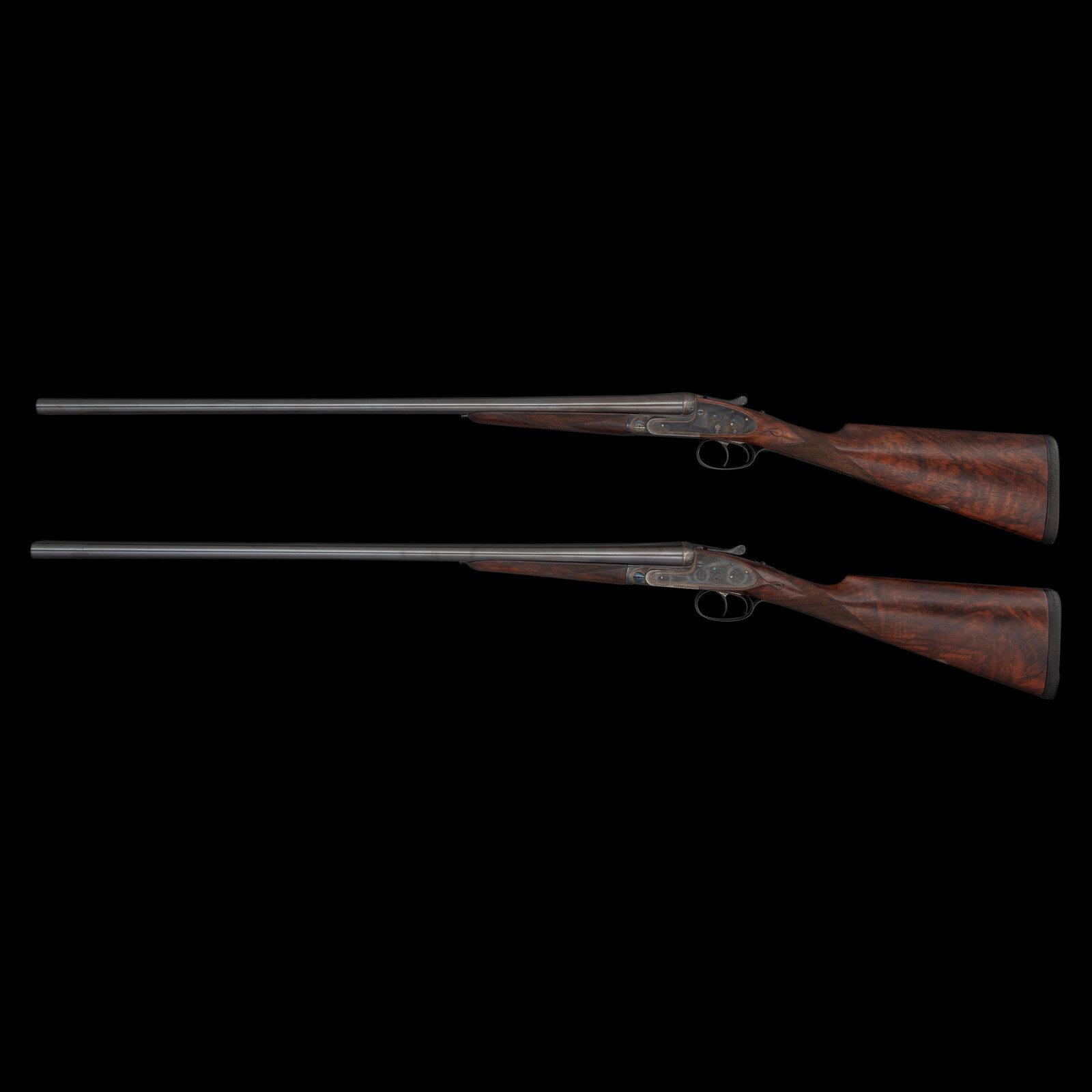 **Pair of Consecutively Numbered James Purdey & Sons 20 Bore SxS Hammerless Shotguns