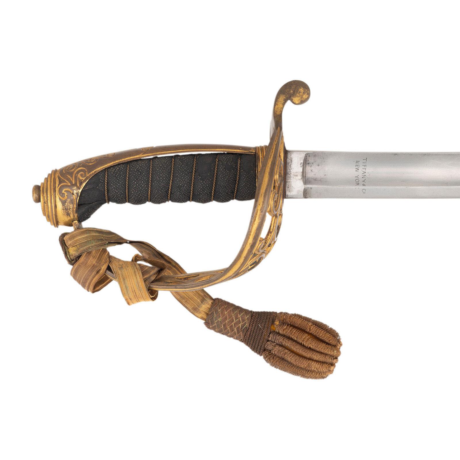Tiffany Non-Reg British Pattern 1822/54 Sword to Capt. Theodore Hamilton, Richmond Guard-WIA