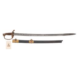 Saurbier Model 1850 Foot Officer's Sword Presented to Lt. J.C. Schoen - KIA at Cold Harbor