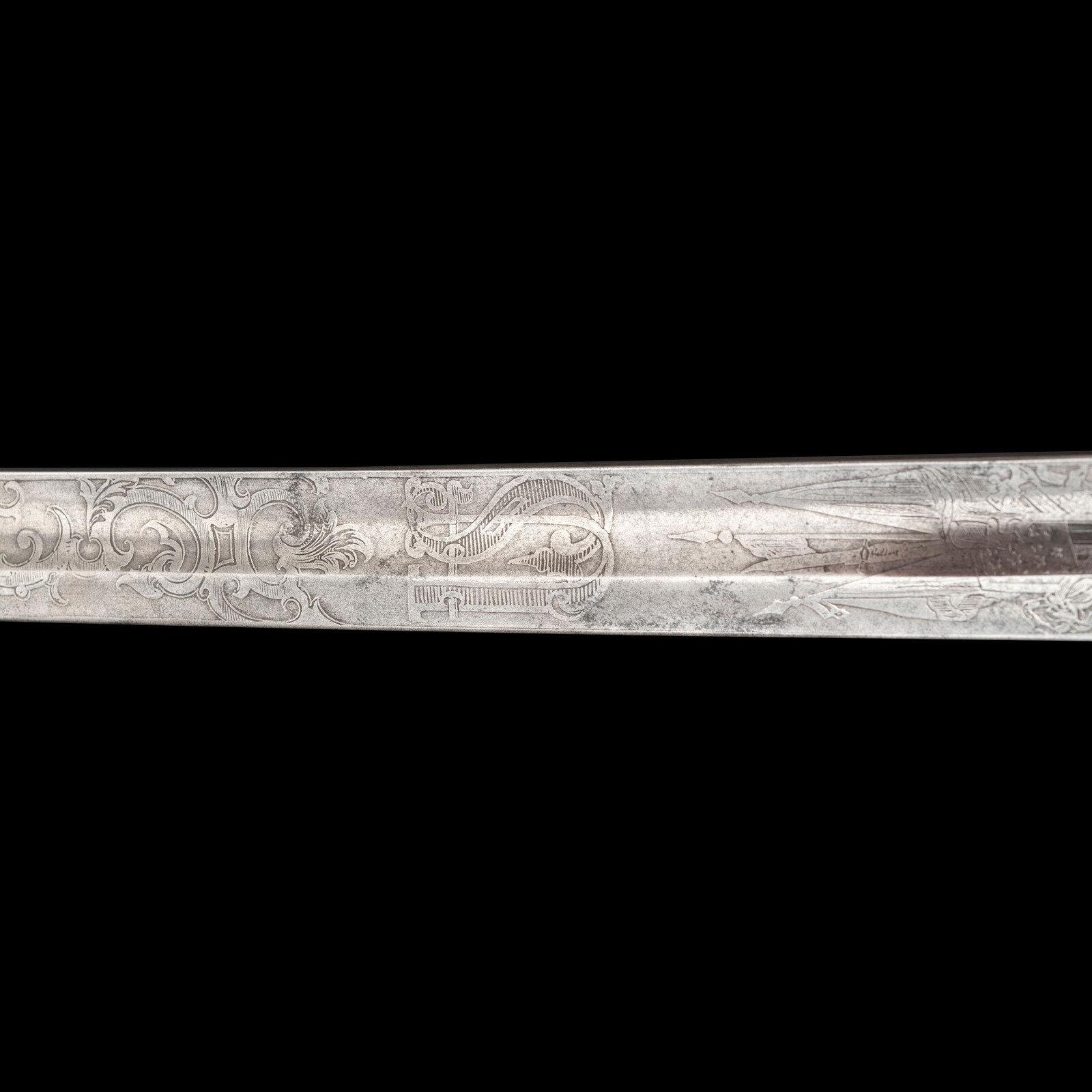 Cent Guard Style Presentation Sword of Capt. A.T. Farwell, KIA, Sword Captured by Capt. J.B. Hughes