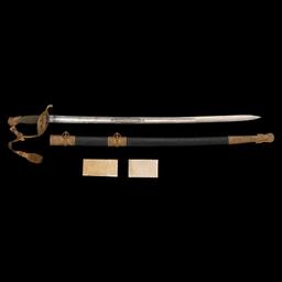 Cased Clauberg Model 1850 Foot Officers Sword Presented to Lt. Asaph Dodge  with Belt and Sash
