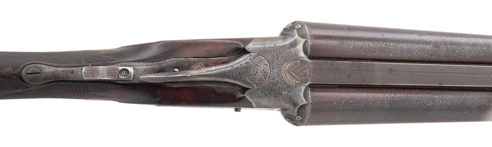 High Quality Grade Lefever Arms Co. SxS Hammerless with Damascus Barrels