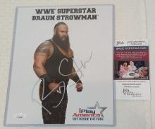 Braun Strowman Autographed Signed JSA COA 8x10 iPlay Promo Photo WWF WWE NXT Rare Wrestling