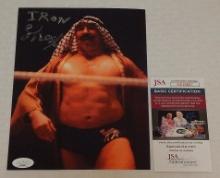 Iron Sheik Autographed Signed JSA 7x9 Photo WWF WWE Wrestling NWA WCW HOF Champ