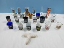 Instant Shot Glass Collection Porcelain, Glassware & Other Clemson Tiger Pair, New York, Edisto